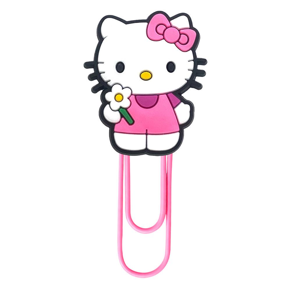 Креативные закладки-скрепки Hello Kitty - Цветные канцелярские принадлежности, Большие скрепки для DIY