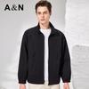 Antonio Men's Lightweight Business Casual Windproof Stand Collar Jacket