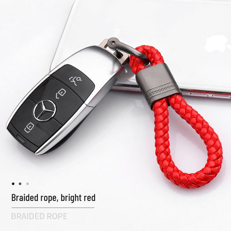 Творческая личность плетеный веревочный автомобильный брелок для мужчин и женщин, подвесной брелок на талию