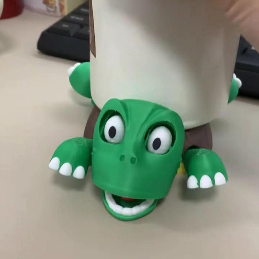 Подставка в стиле Дойин в виде милой черепашки: Забавная, креативная подставка для стакана с водой