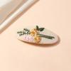 Fabric Side Clip Leaf BB Clip Fresh Hair Barrette  Girls