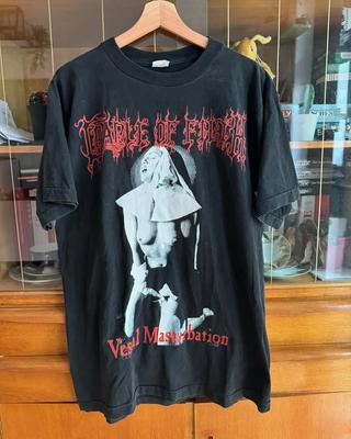 Винтажная футболка Cradle Of Filth "Vestal Masturbati0n" Tee Репринт
