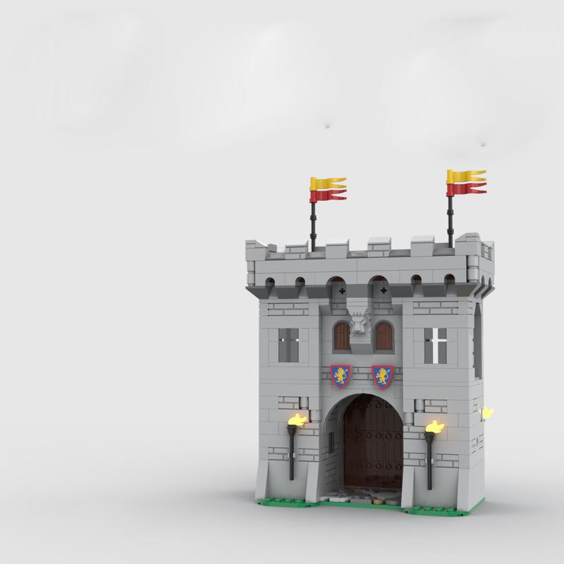 Medieval Castle Building Block Ancient City Walls City Gates City Sentry Towers Compatible With Small Particle War Scenes