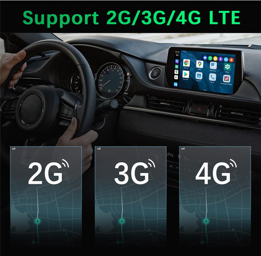 4G Lte Carplay Мини Android Бокс Поддержка Беспроводного Carplay Ai Бокса Автомобильный Мультимедиа-Плеер 4+64Гб o Навигация