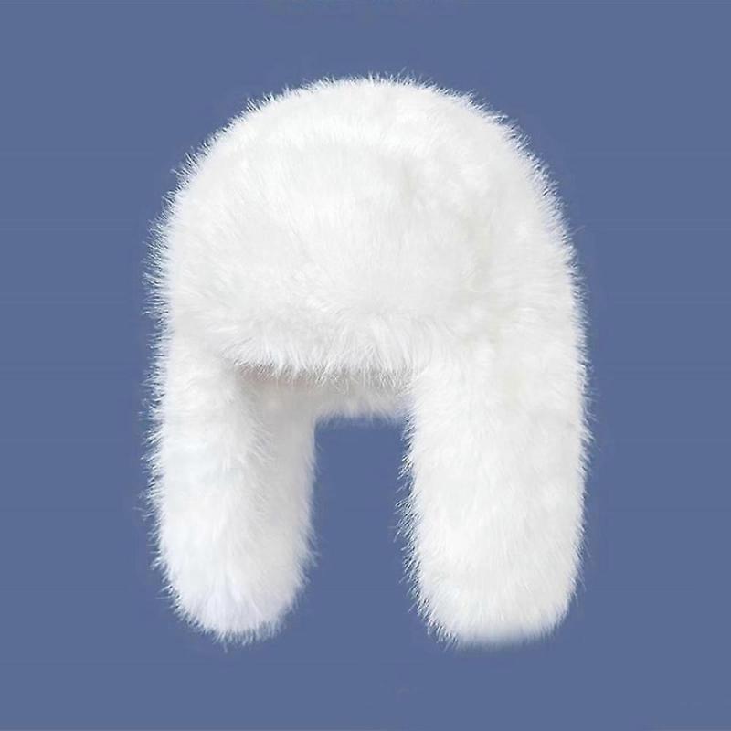 Winter Trapper Hat with Ear Flaps for Skiing - Windproof and Snowproof in Red