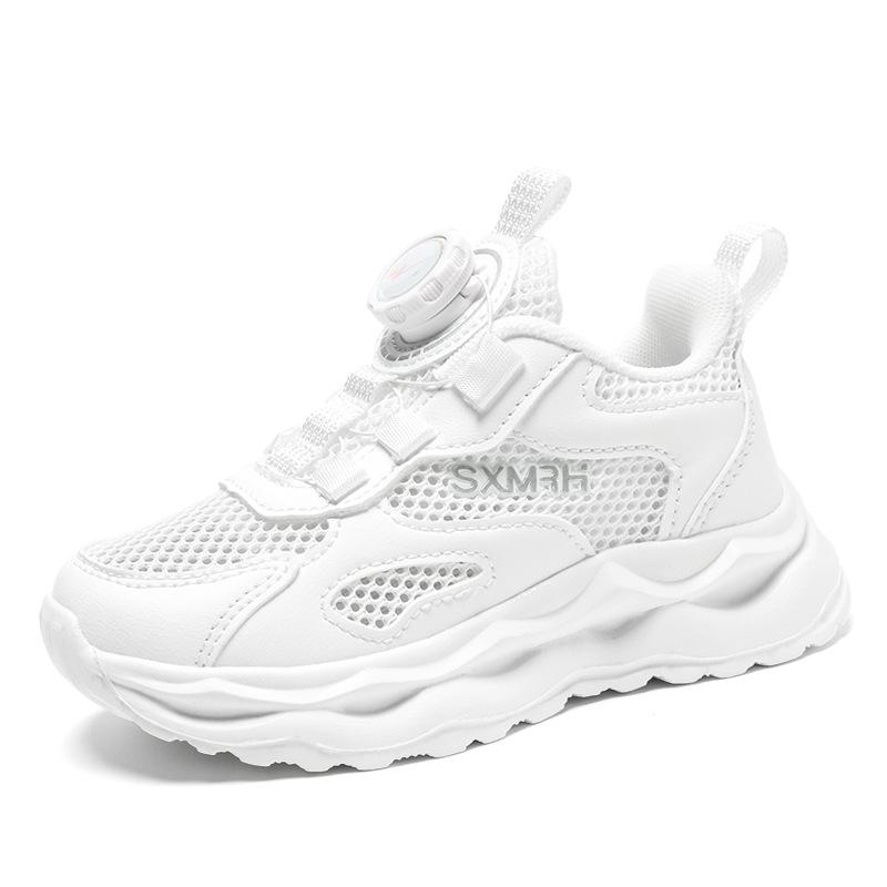 Children's Sports Shoes 2025 Autumn New Men's Fashion Mesh Classmates Spot Women's Microfiber Casual Lightweight Dad Shoes