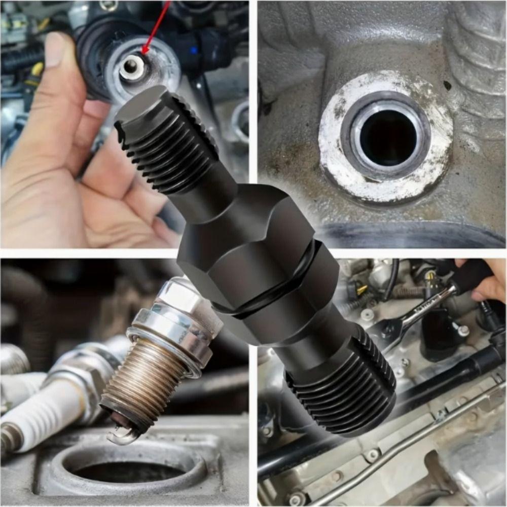 Carbon Steel Spark Plug Thread Chaser Tool Heavy Duty Thread Repair Tool Air Cylinder Repair