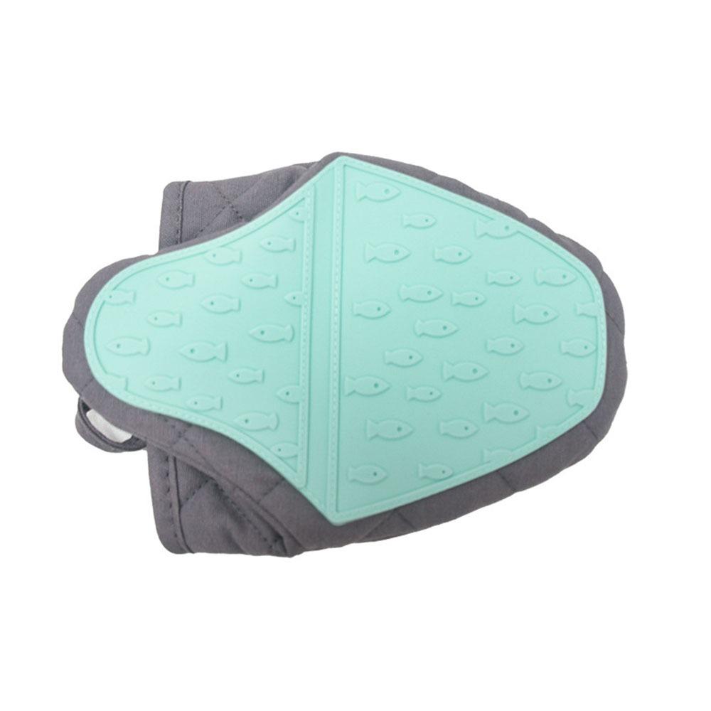Multi-purpose Heat Resistant Oven Gloves Non-Slip Fish Shaped Anti Scald Gloves Mini Thick Hand Clip Cooking