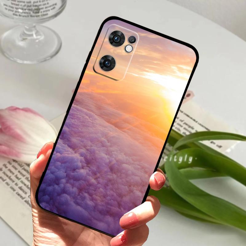 Чехол для Oppo Find X5 Lite CPH2371 Модный Мягкий Силиконовый TPU Матовый Чехол для Телефона Для OPPO FINDX5 Lite 5G Ударопрочный Бампер Fundas
