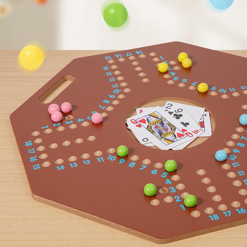 Wooden Bead Game Folding Puzzle Strategy Games Travel Board Games For Kids Ages 3 Mind Toys Educational Toys