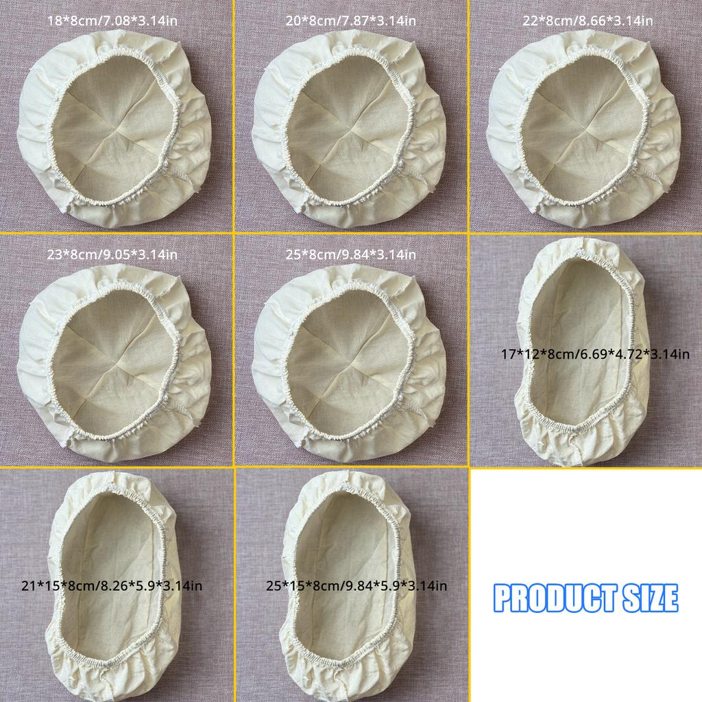 Упаковка из 5 подкладок для расстойки хлеба, принадлежности для подъема хлеба, круглые подкладки Banneton для выпечки на закваске