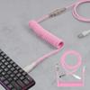 Mechanical Keyboard Coiled Cable Wire Type C USB Port Aviator Coiling Cable Desktop Computer Gaming Keyboard Accessories
