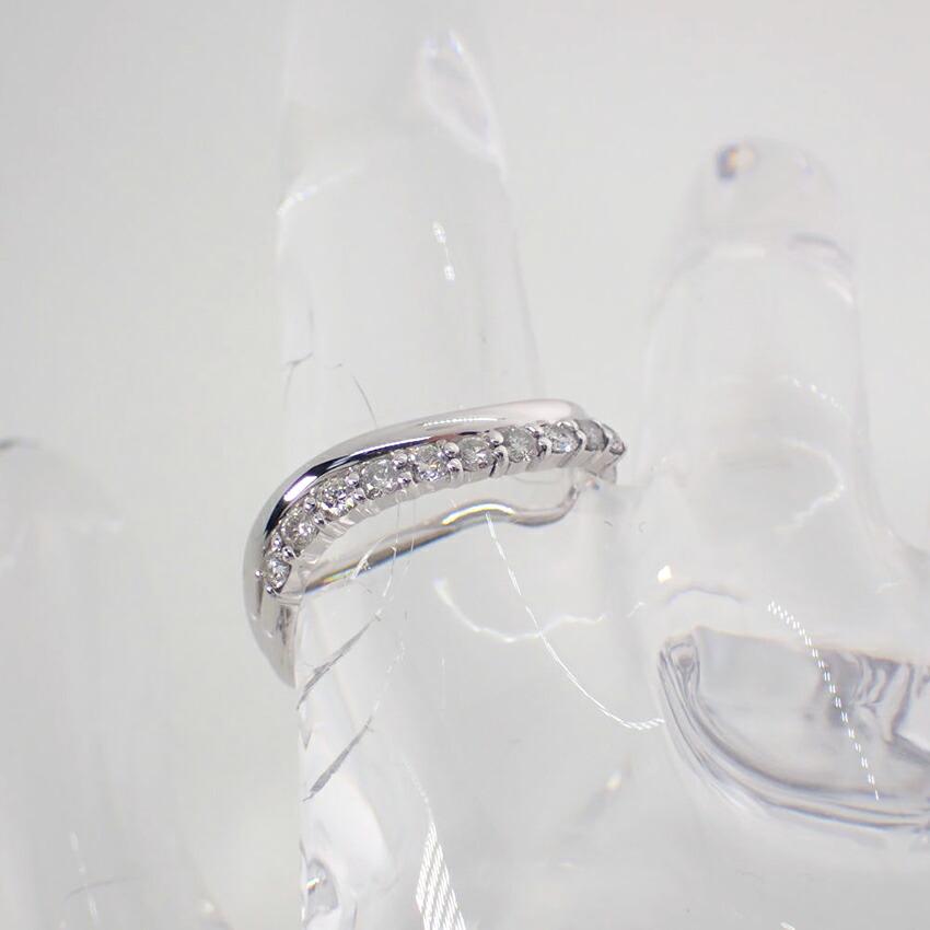 [Б/у] Кольцо с бриллиантом K18WG/Нет. 13/г431-63