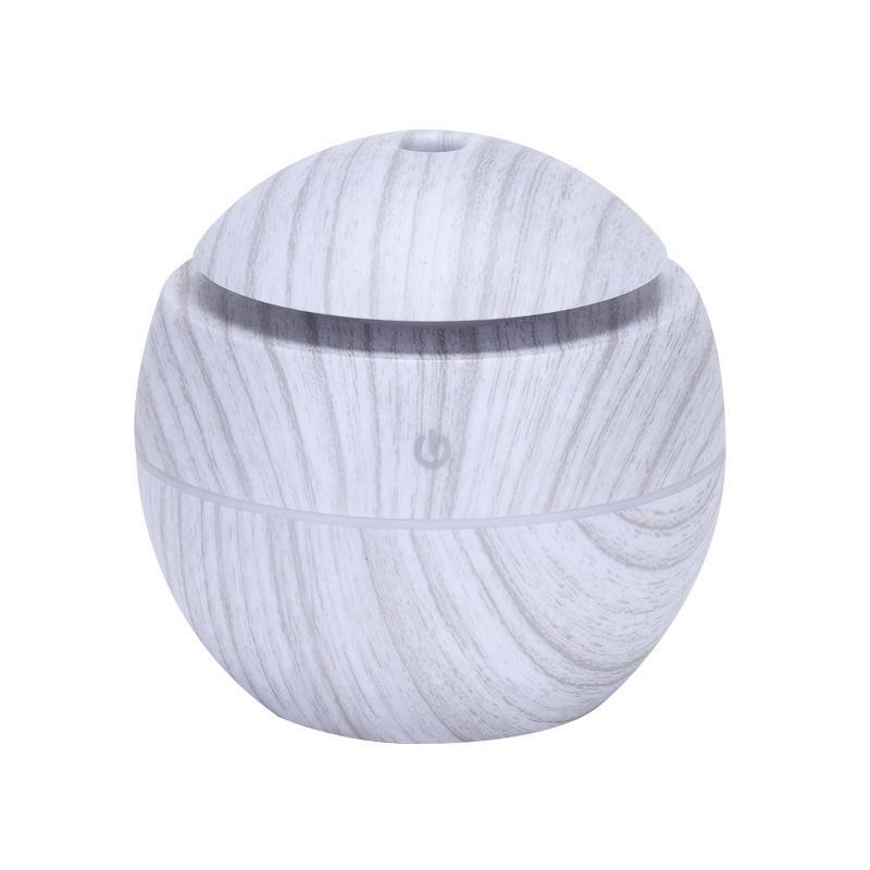 USB-увлажнитель воздуха с грибком Wood Grain: Бесшумный, красочный атмосферный свет, большой объем тумана, домашний декор