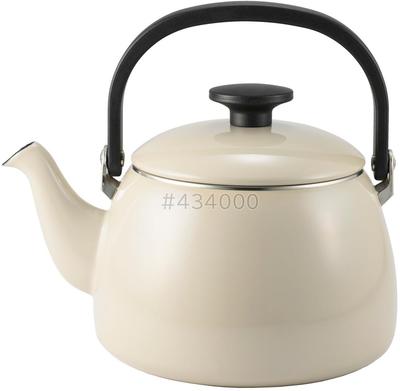 Эмалированный хлопковый чайник Fuji, 2,5 л, цвет Греж