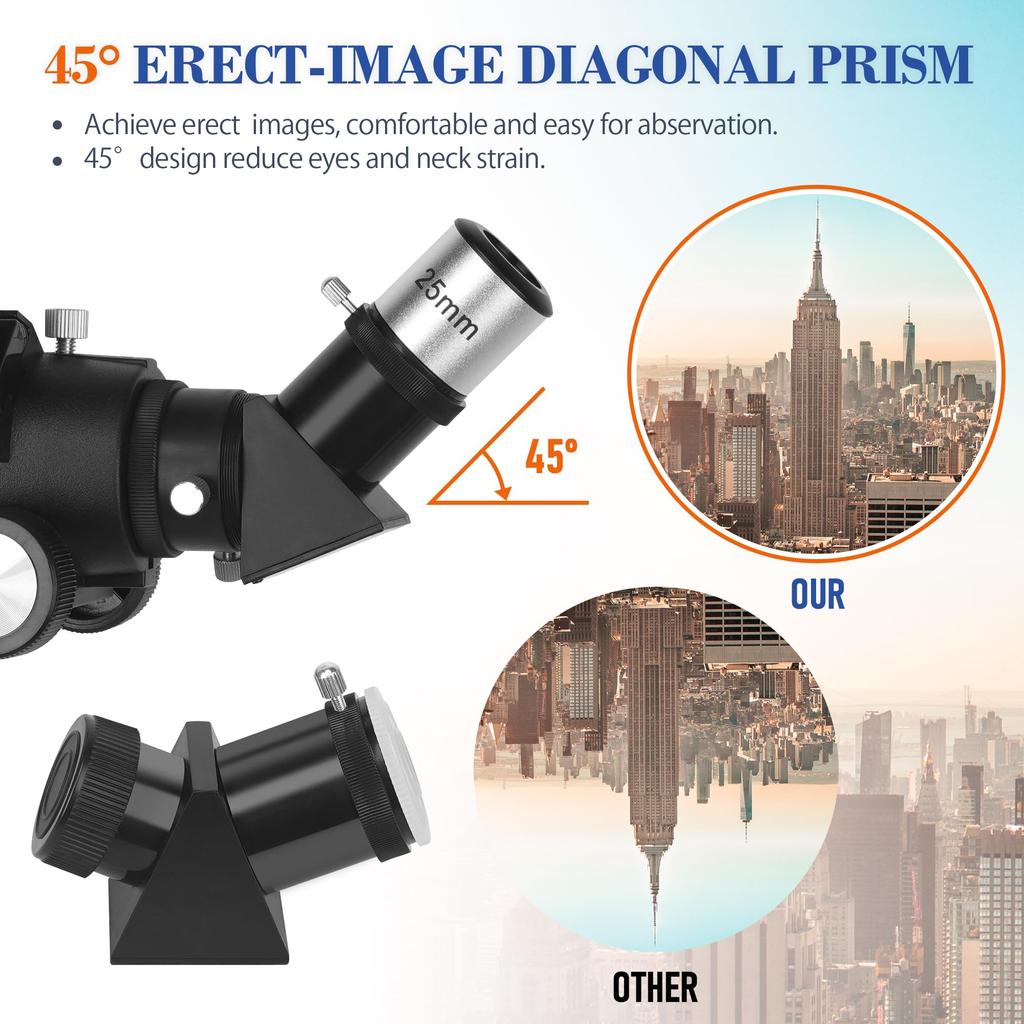 Астрономический телескоп MEEZAA для астрономических 80 мм, большой фокус, астрономические виды, высокое преломление, астрономическое созвездие, Луна, смартфон, правда