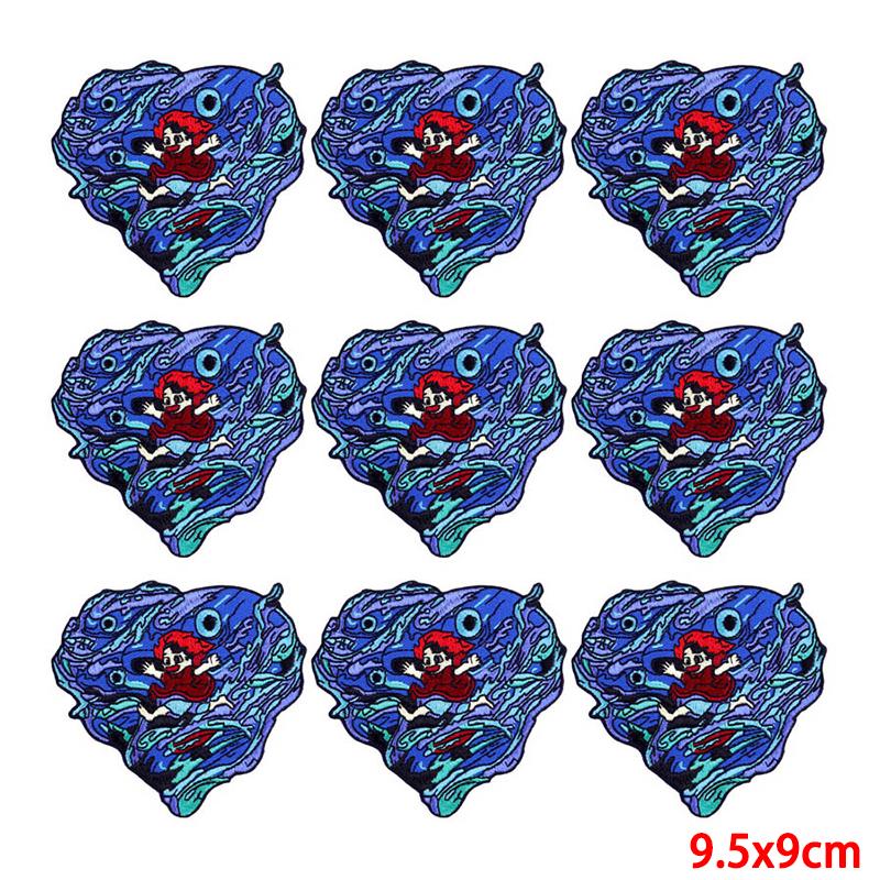 10 шт./лот, оптовая продажа, вышивка, железные нашивки для одежды, нашивки для одежды, куртки, декор, аппликация, принадлежности для шитья