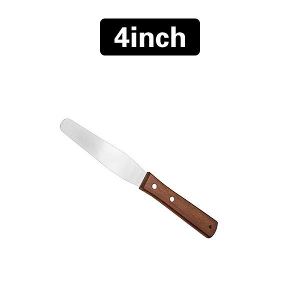 4/6/8/10/12-дюймовая нержавеющая стальная лопатка для глазури для торта, шпатель для глазури с деревянной ручкой, нож-лопатка для масла и торта