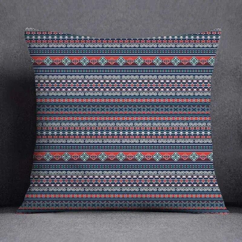 Mandala Retro Pattern Home Decoration Pillowcase Square Office Cushion Cover