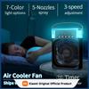 Xiaomi Novo ventilador 3 em 1 ar condicionado doméstico pequeno refrigerador de ar LED luz noturna umidificador portátil ventilador de ajuste de ar ventilador de escritório doméstico