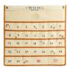 Numbered Wall Mounted With Pockets Hanging Storage Bag Calendar Bag Chart Holder Wall Decor