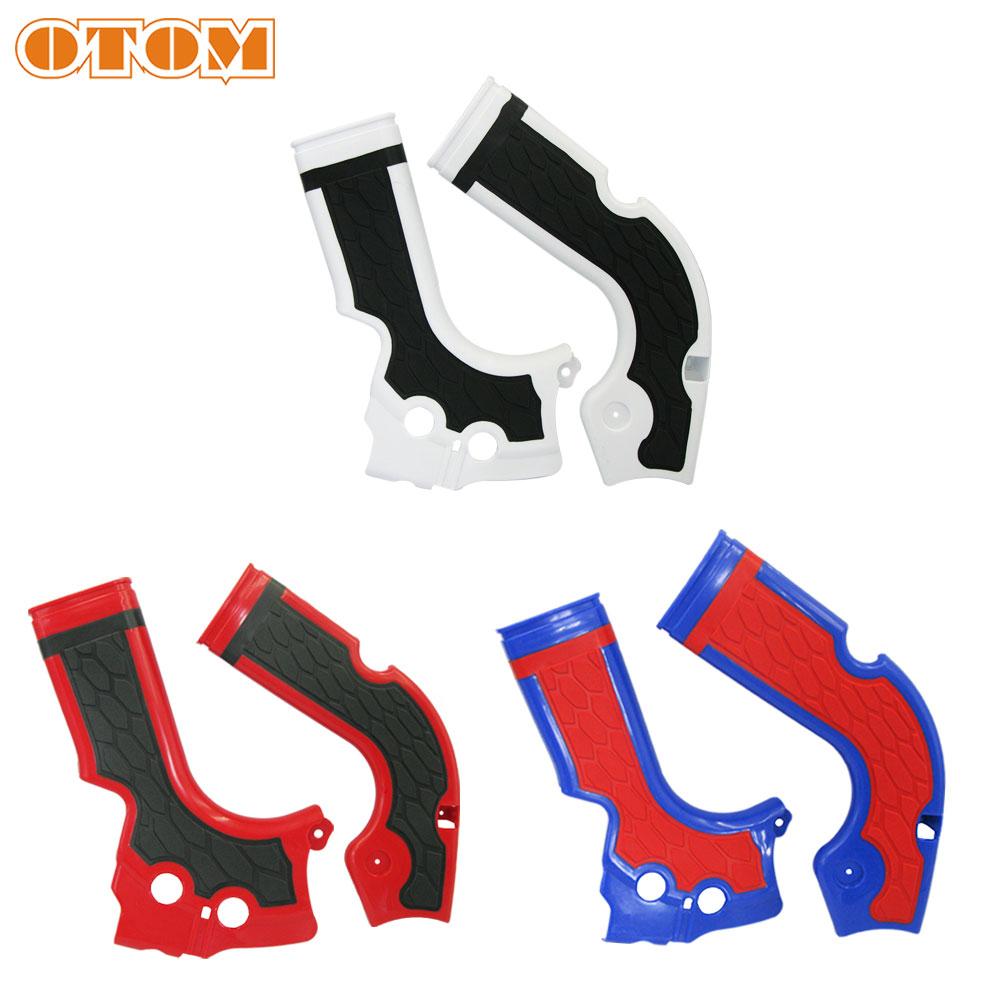 OTOM 3 Color Motorcycle Frame Guard Protection Cover Dirt Bike Motocross X-Grip Frame Guards For HONDA CRF250R 14-17 CRF450R 13-