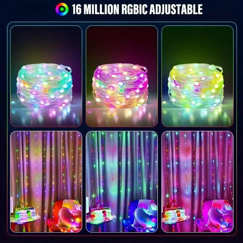 Fairy Light LED String RGB Dream Color With 32keys Remote Control Addressable Party Christmas Lights Wedding Decoration Garland