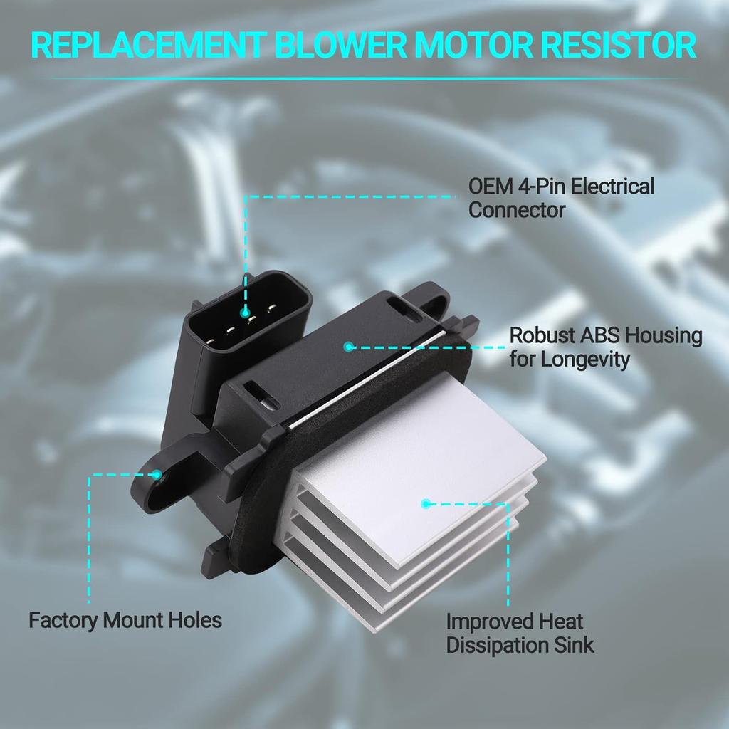 HVAC Blower Motor Resistor AC Blower Control Module - Compatible With 2010-2017 Ford Expedition 2010-2014 Ford F-150 2011-2017 Lincoln Navigator Auto