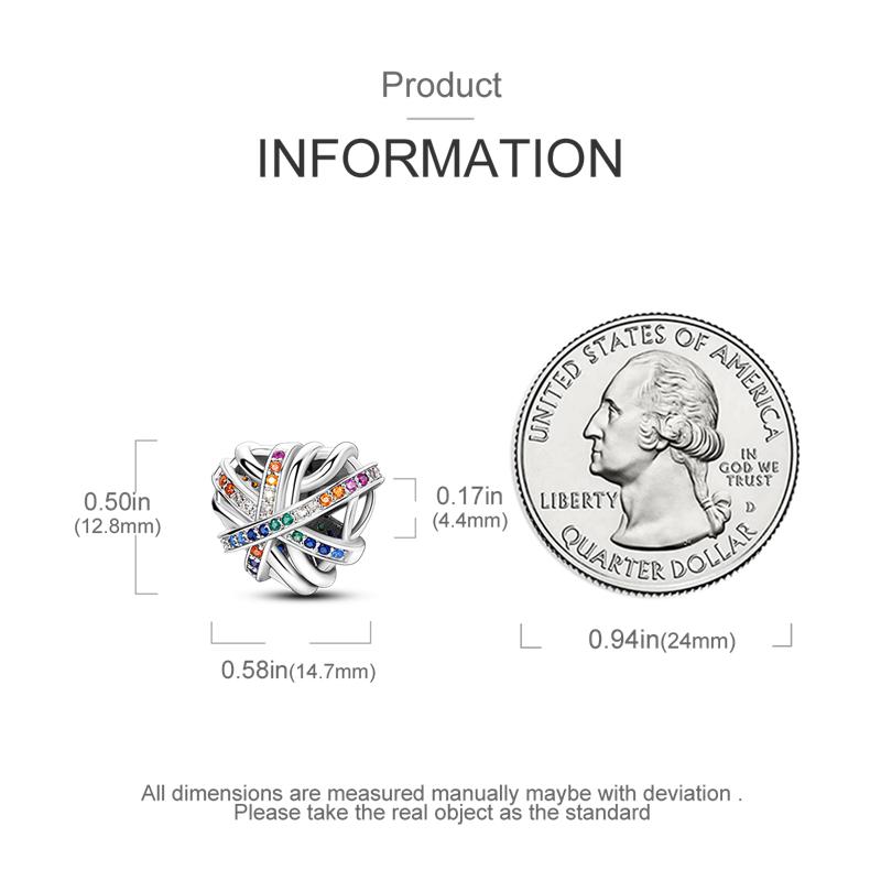 Heart Shape 925 Silver Family Lover Affection Pendant Charm Beads Fit Woman's Cute Bracelet DIY Jewelry For Women