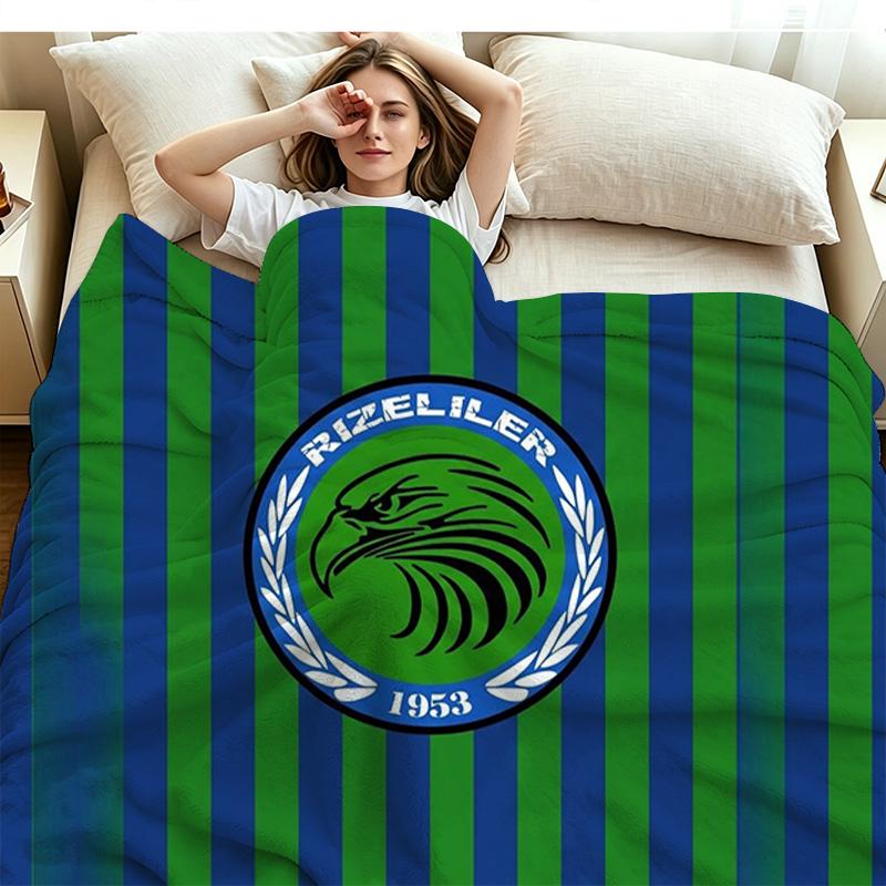 Rizespor Rizeliler Print Flannel Blanket High Quality Warm Comfortable Cover for All Seasons Perfect for Gifts Home Decor