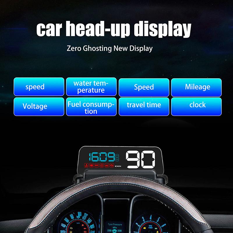 1 Комплект 3D Проектор на Лобовое Стекло HUD Для Всех Автомобилей Head Up Display Сигнализация Превышения Скорости Воды Умный Сигнализатор Усталости