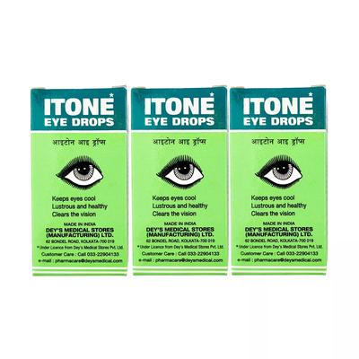 Набор глазных капель Айтон (3 x 10 мл), Itone Eye Drops Set,  Dey's Medical