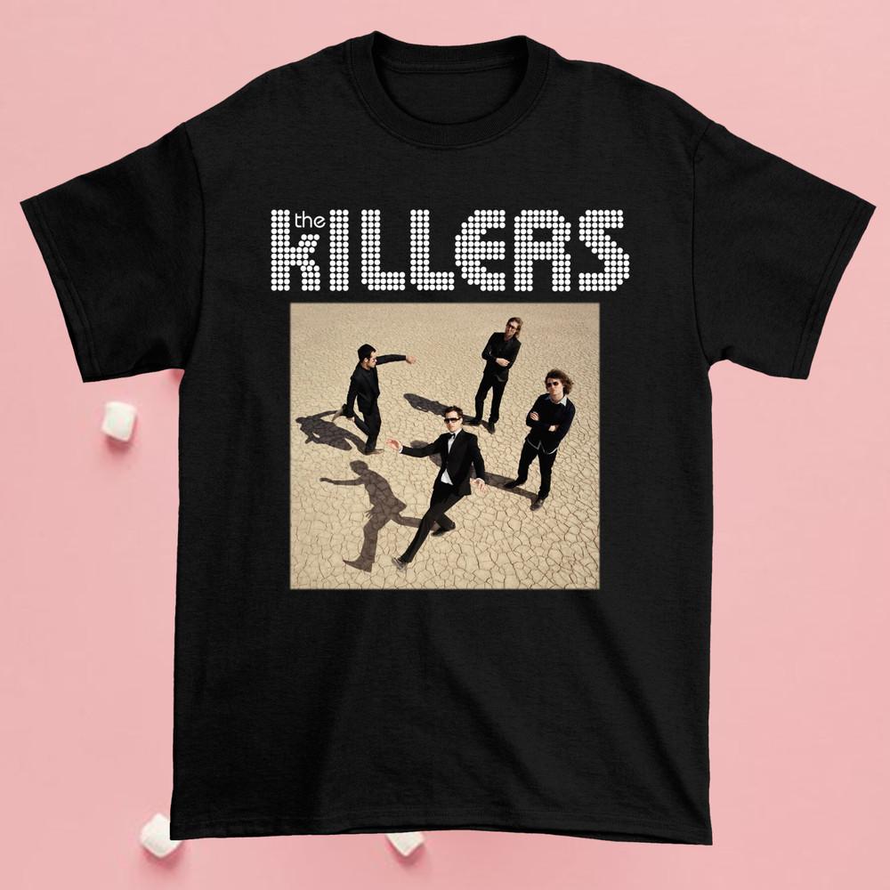 The Killers Танцуют в ритме Футболка Черная Унисекс Подарок Семья Короткий рукав Унисекс Футболка