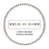 Fine 14k Gold Filled Jewelry Beaded Bracelet Sterling Silver 925  Bracelets for Jewelry Making Rose Gold Filled Bangles
