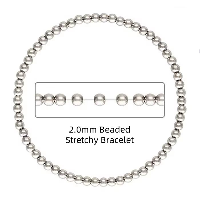 Fine 14k Gold Filled Jewelry Beaded Bracelet Sterling Silver 925 Bracelets for Jewelry Making Rose Gold Filled Bangles