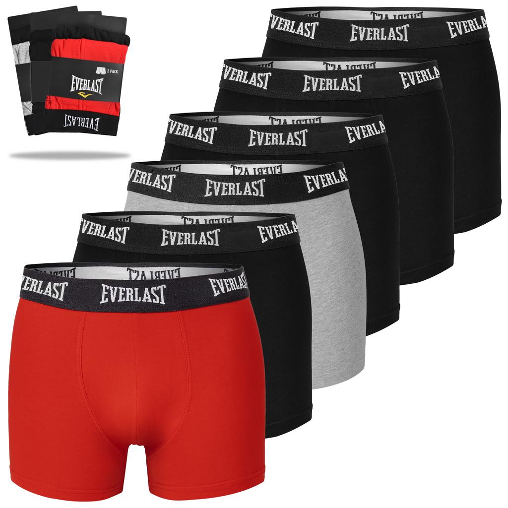 Boxer Shorts Everlast For Men, Cotton, Multicolor, Bm405, 6 Pieces