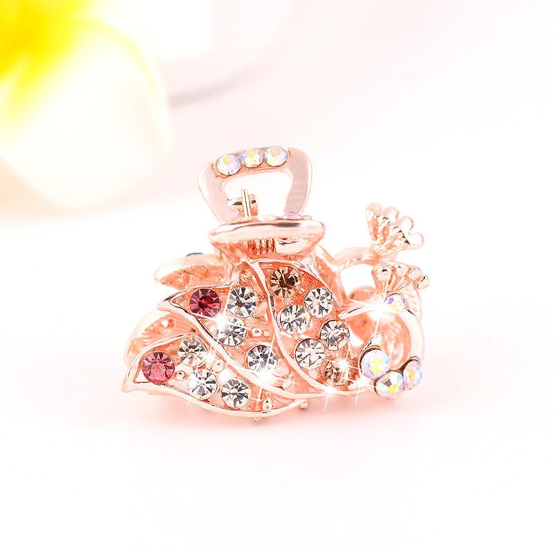 1Pcs Small-sized clasp hairpin female crystal hair accessory hairpin