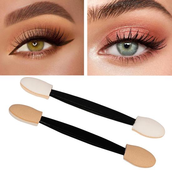 30/50/100/150/200 шт. Одноразовая кисть для теней, двухсторонний спонж-аппликатор, портативные дорожные инструменты для макияжа глаз для женщин, двухсторонняя