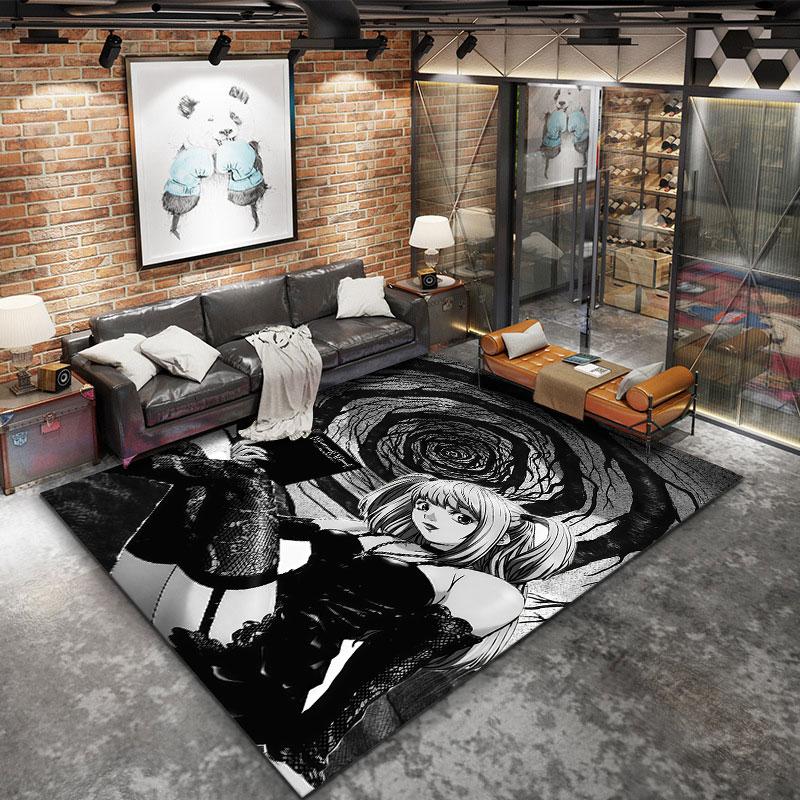 Death Note Carpet Rug For Living Room Bedroom Home Sofa Decoration Kids Play Nonslip Floor Mat