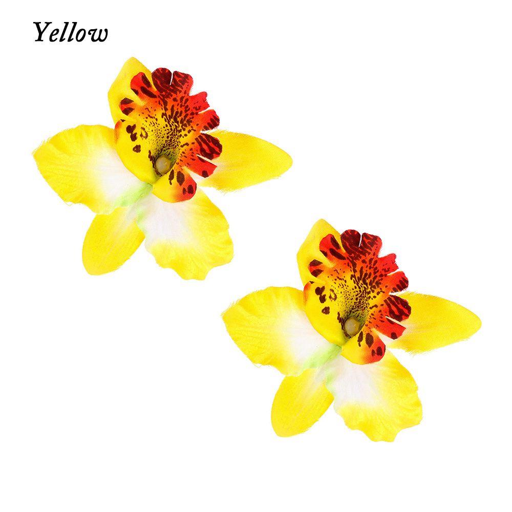 Аксессуары для волос Заколка для девочек Пляжные заколки для волос с цветком Свадебные шпильки Свадебные аксессуары Орхидея