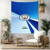 Manchester City Wall Decor Tapestry Art For Pet Memorial Birthdaywedding Party Backdrop Family Gift