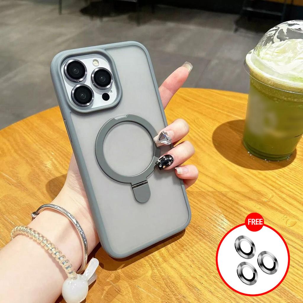 Invisible Metal Bracket Mobile Phone Case for iPhone 11 13 16 Pro Max iPhone 14 15 Pro Max 12 13 Pro Max 16 Plus 7 8 Plus 13 Pro 14 Pro