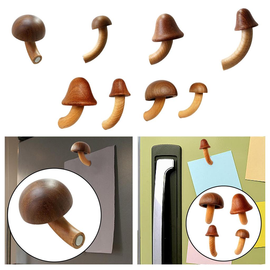 Mushroom Fridge Sticker Novelty Eco Friendly Kitchen Decor 3D Sticker Sticker