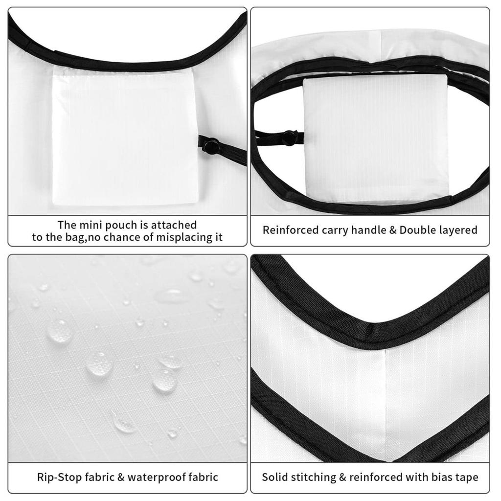 Nara Yoshitomo Eco Lightweight Large Waterproof Shopping Multifunctional Convenience Store Shopping Bag for Men and 64cm Long X 38cm Wide X 3 Pack