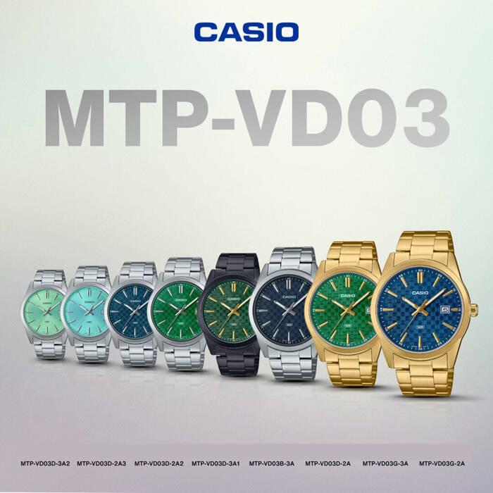 Zegarek Męski Casio Mtp-Vd03G-3A + Box