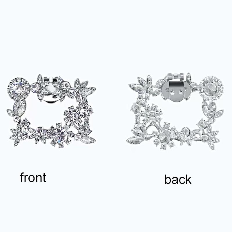 2 шт. пряжка блестящие туфли на высоком каблуке свадебные украшения модные женские клипсы для обуви съемные стразы цинковый сплав