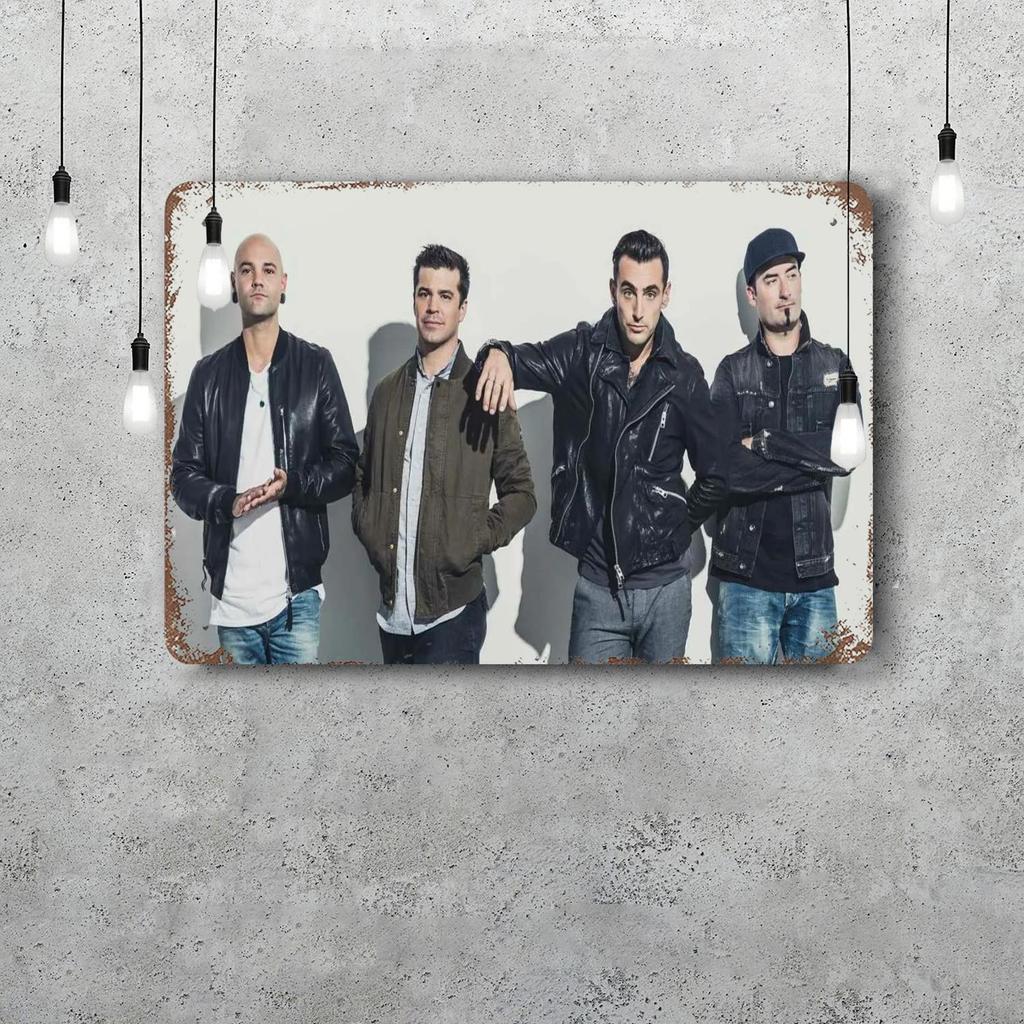Декоративный плакат группы three days grace Винтажная жестяная табличка Металлическая табличка Декоративная табличка для паба Бара Мужской комнаты Клуба Настенное украшение