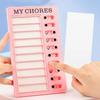 Reusable My Chores Checklist Task Board Daily Schedule Planner Memo Chore Chart Kid Responsibility Behavior Self Discipline Card