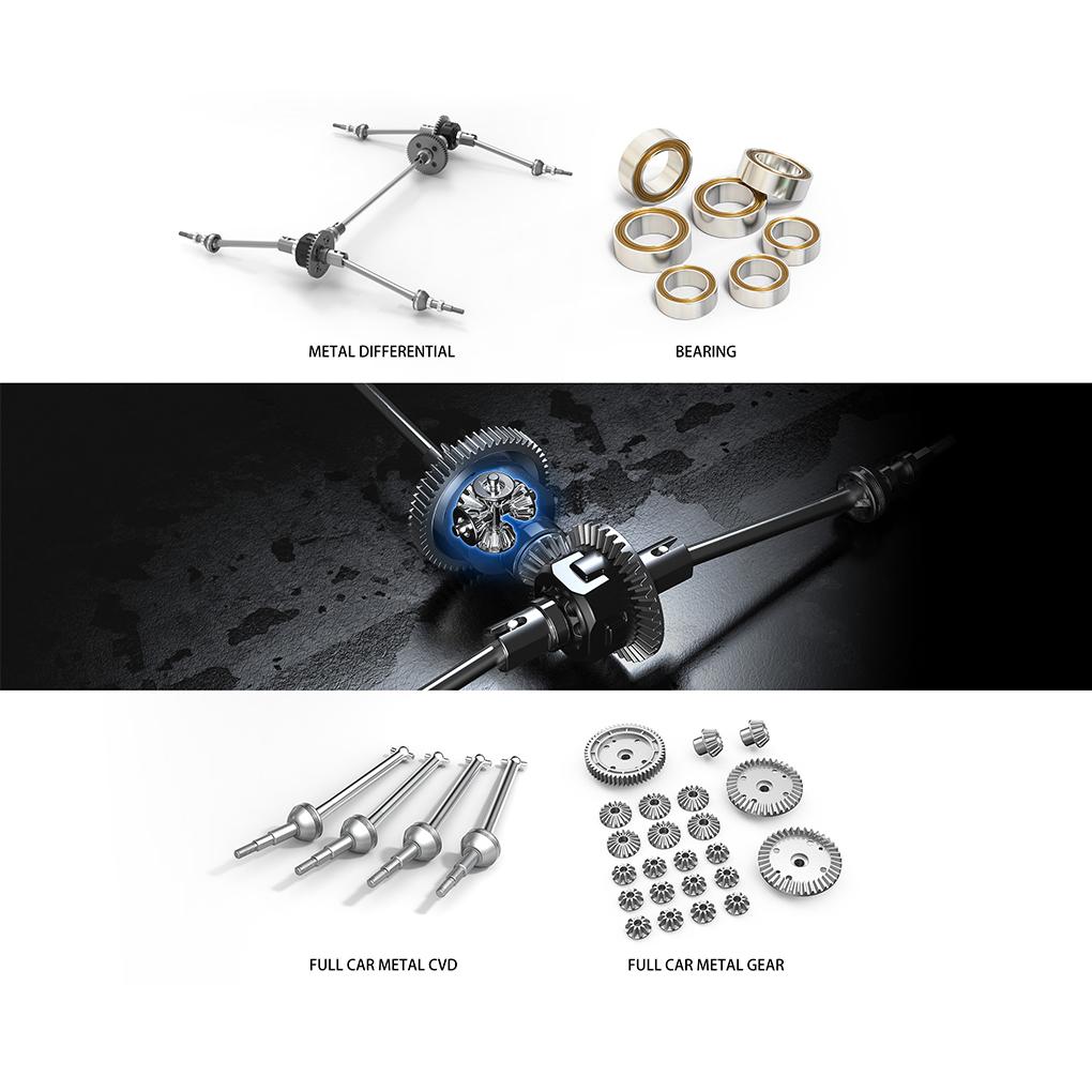 1/10 MJX Hyper Go 10208 V2 Машина на радиоуправлении Высокоскоростная Бесколлекторная Радиоуправляемая 4x4 Внедорожная Радиоуправляемая Дрифт-машина Игрушечная машина Модернизированная пар