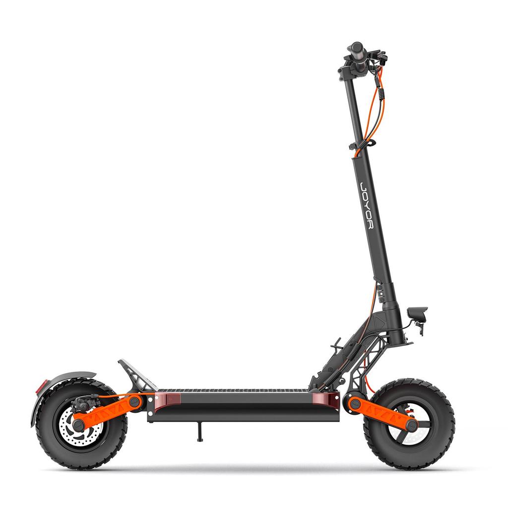 Электросамокат JOYOR S5-Z, аккумулятор 48В 13Ач, двигатель 600Вт, 10-дюймовые шины, самокат для взрослых, максимальная скорость 15,5 миль/ч, запас хода 34 мили, черный